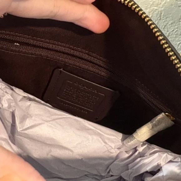 NWT COACH Rowan Black Pebbled Leather - Picture 5 of 6